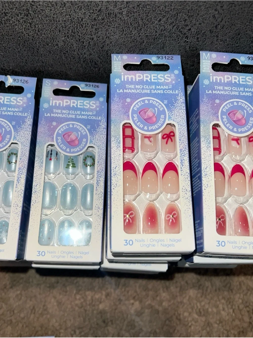 Lot of 35 imPRESS Press-On Nails Set Christmas bundle assorted - Picture 4 of 7